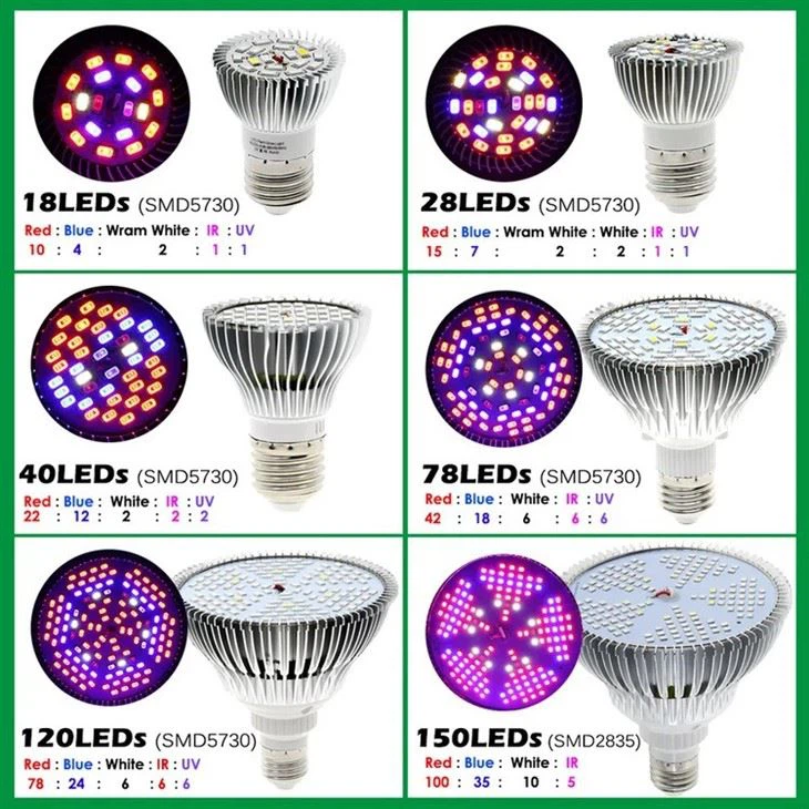 E27 LED Growing Bulb For Indoor Hydroponics 3