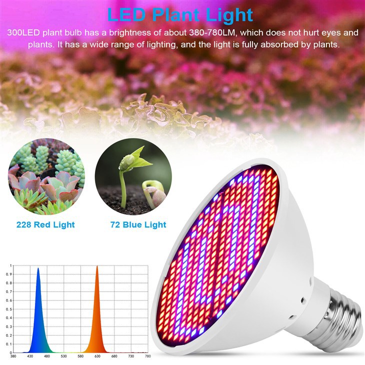 Full Spectrum E27 300 LED Light Bulb