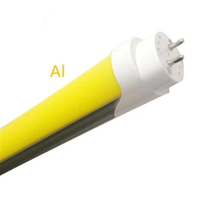 Lampe LED T8 de 120 cm avec couvercle jaune