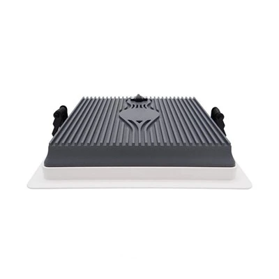 Luminaire encastré carré en aluminium