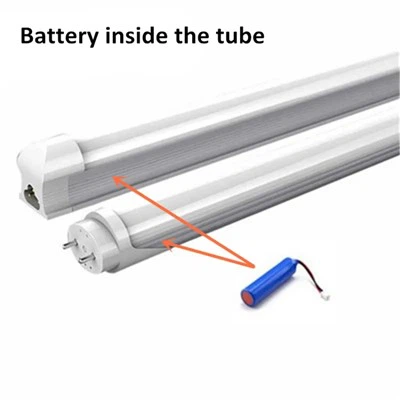 Éclairage de tube T8 d'urgence avec batterie