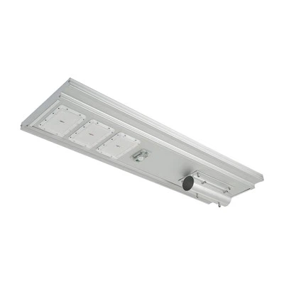 Poteau de lampadaire à panneau solaire LED