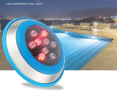 Lampe de piscine RVB à changement de couleur avec télécommande sous-marine